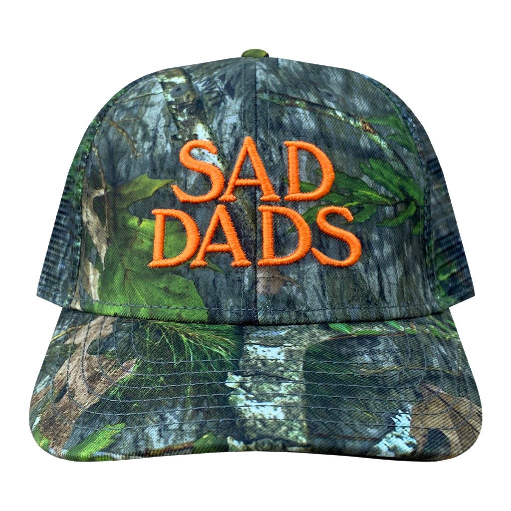 The National Sad Dads Mesh Back Hat Mossy Oak Camo