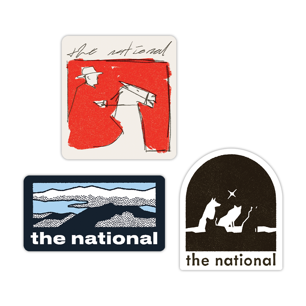 Horse Rider, Cloud Mountain and Wolf Pack Magnet Set