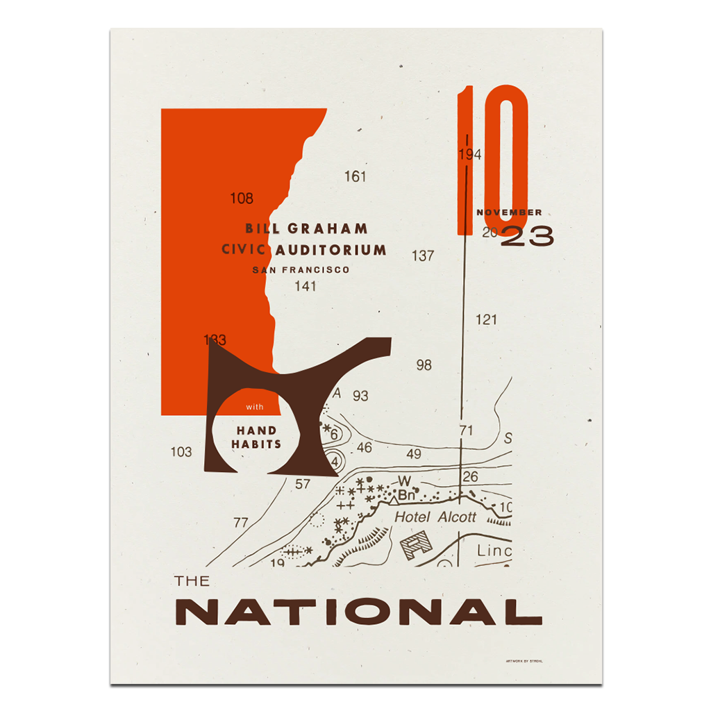 The National San Francisco, CA Bill Graham Civic Auditorium Poster