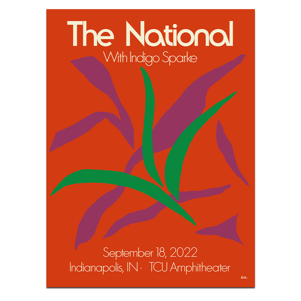 Indianapolis, IN TCU Amphitheater Poster - September 18, 2022 - Cherry Tree Exclusive